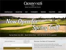 Tablet Screenshot of crosswindsgolf.com